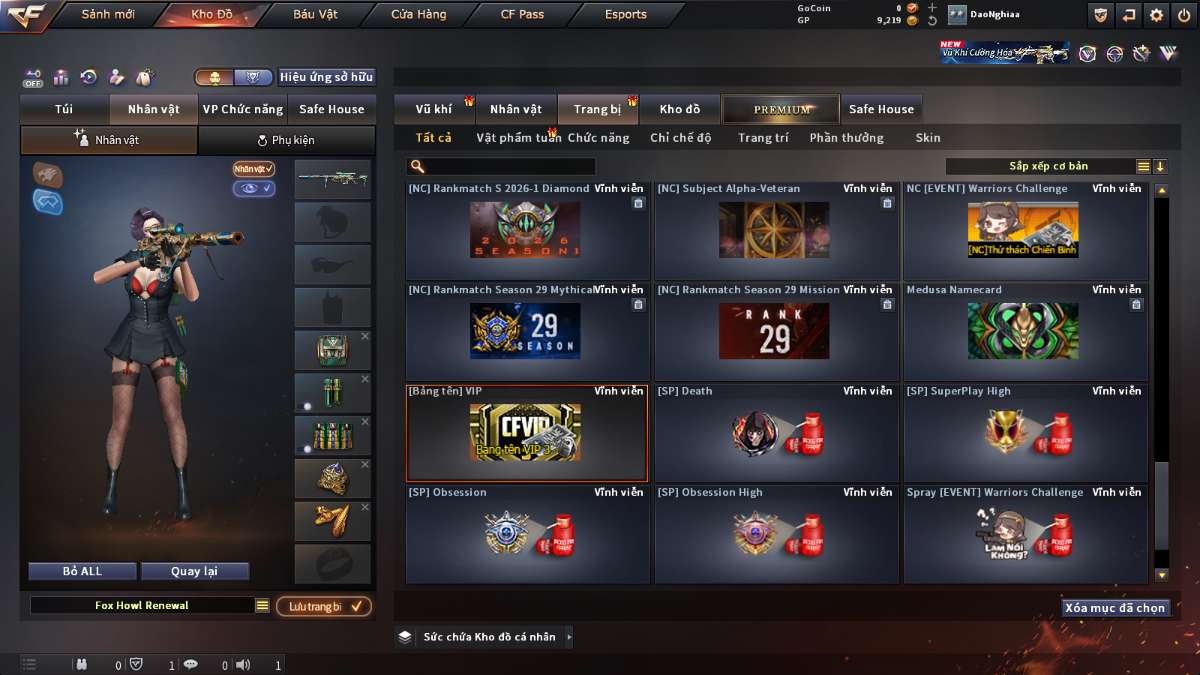 shop acc cf uy tin gia re